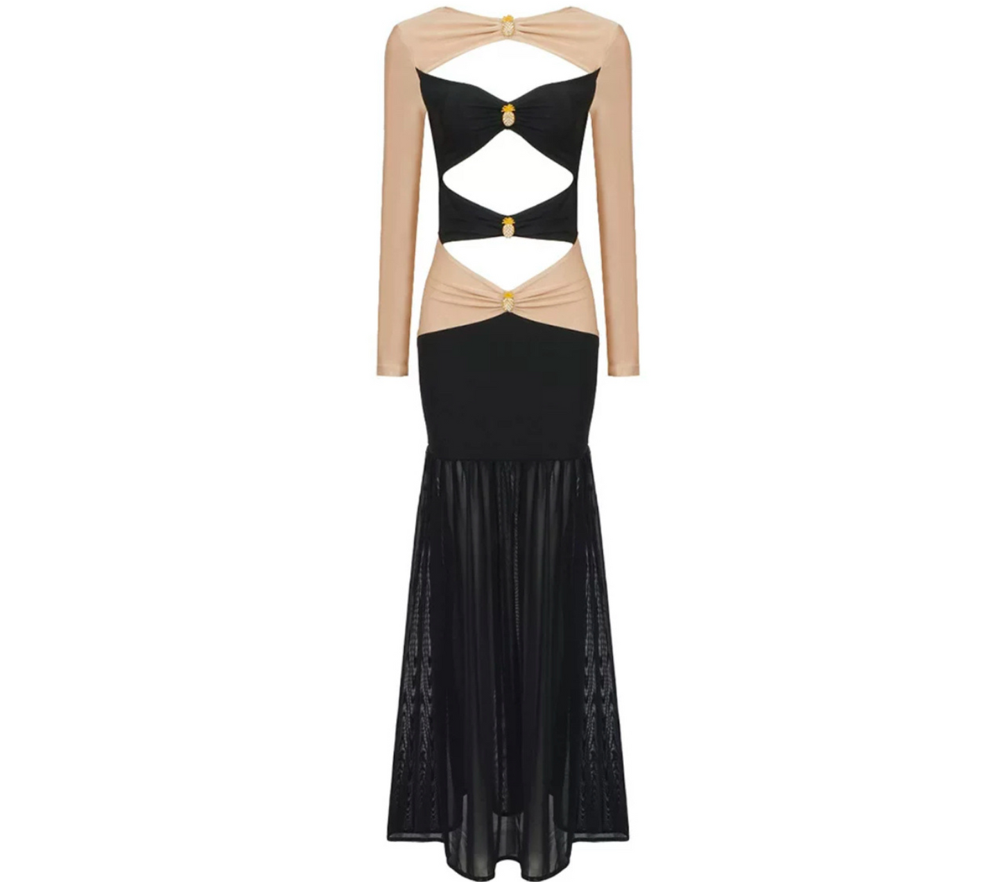 Vestido color avellana