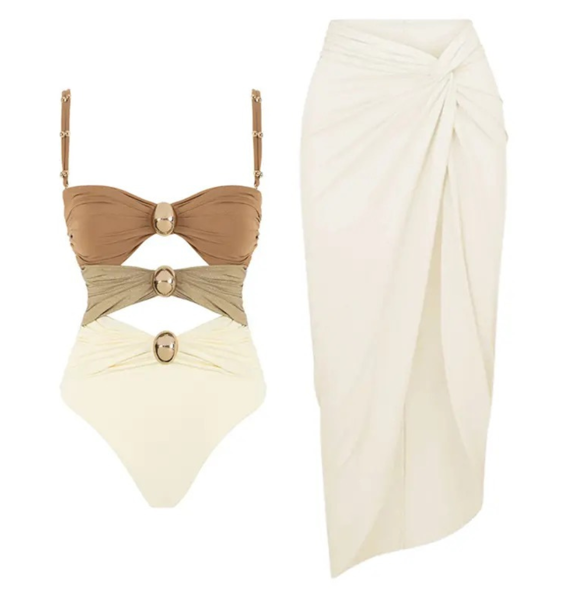 Conjunto de traje de baño de una pieza Jody