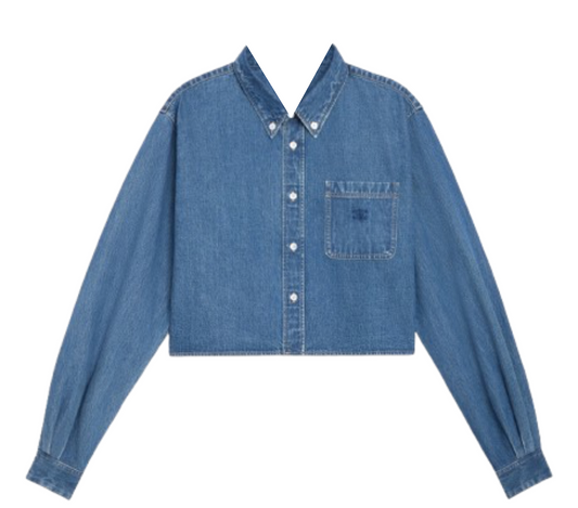 Denim Cropped Shirt